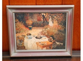Framed 'lunch In Garden' - The Metropolitan Museum Of Art - 11x13.5 (0394)