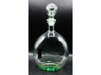 Elegant 12' Round Glass Decanter - Made In Italy (0721)