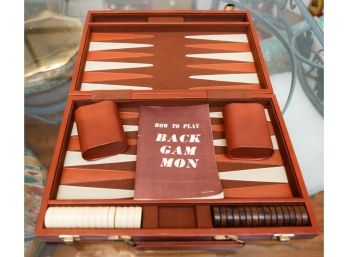 Vintage - Backgamon Set W/ Original Instructions (0844)