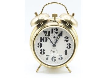 'jerger' German Twin Bell  Alarm Clock (0845)