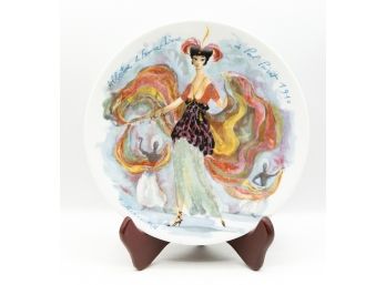 FR. Ganeau Signed Porcelain Decorative Plate - 1976 - DN 753 (0612)