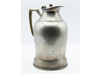 Vintage Hot Water Pitcher - WEARBRITE - Nickel Silver - 8x5 (0767)
