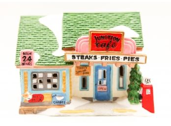 Authentic Christmas Valley Collectable  'The Junction Cafe' -   (0685)
