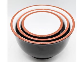 Lot Of 'MOMA' Ceramic Mixing Bowls (0807)