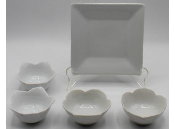 Crate And Barrel Salad Dishes & Pier 1 Porcelain Bowls