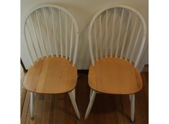 Pair Of Oak Dining Room Chairs