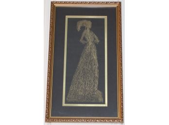 Framed 'The Lace Lady' By Margaret Bernard Peyton