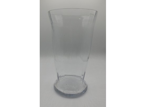 Large Cut Glass Vase (w097)