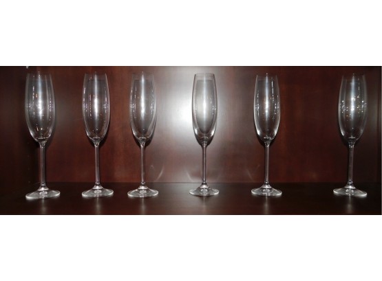 Lot Of Long Stem Champagne Glasses (w048)
