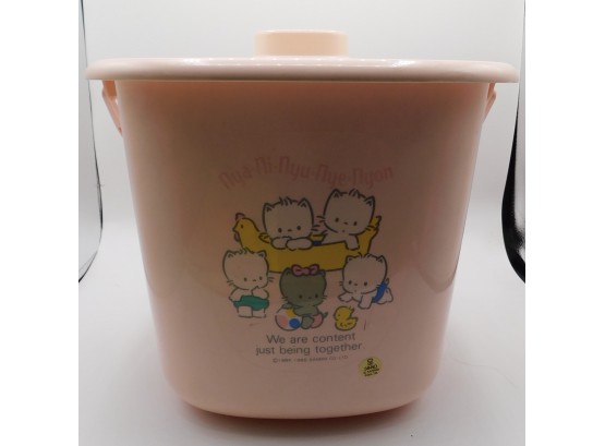Pink San Rio Baby Bucket With Lid (w078)
