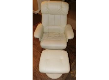Comfortable Anji Tiger Furniture Beige Reclining Massage Chair With Ottoman (w020)