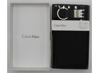 Brand New Calvin Klein Leather Passcase Key FOB Set (132)