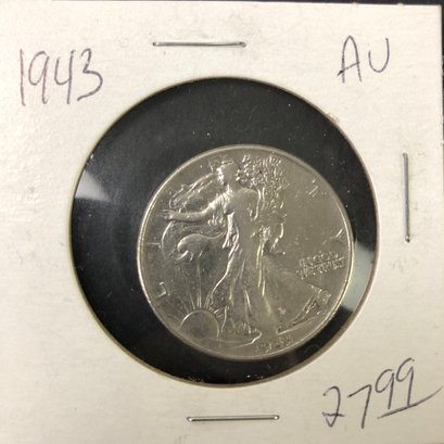 1943 Walking Liberty Half Dollar Silver Coin - #JC-B3