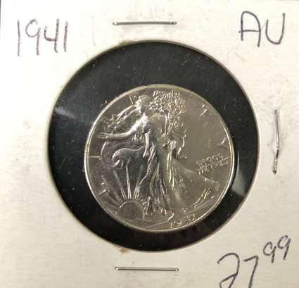 1941 Walking Liberty Half Dollar Silver Coin - #JC-B5