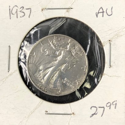 1937 Walking Liberty Silver Half Dollar - #JC-B28