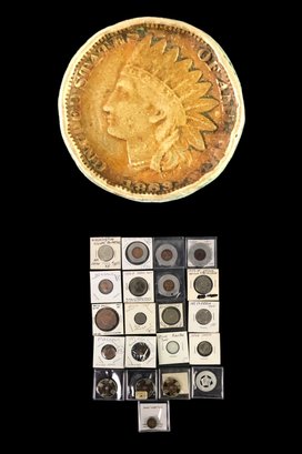 Collection Of Encased Coins, Error Coins, Tokens & More - #JC-B007