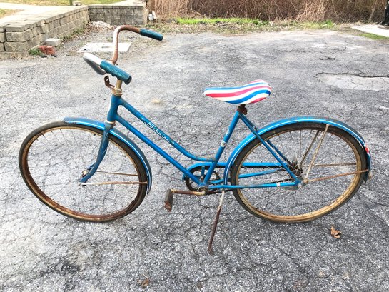 Vintage Schwinn Bicycle With Red, White & Blue Seat - #BOB