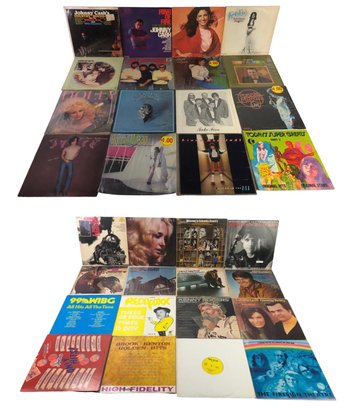 Collection Of Vinyl Records: Johnny Cash, Dolly Parton, Eagles & More - #S14-3