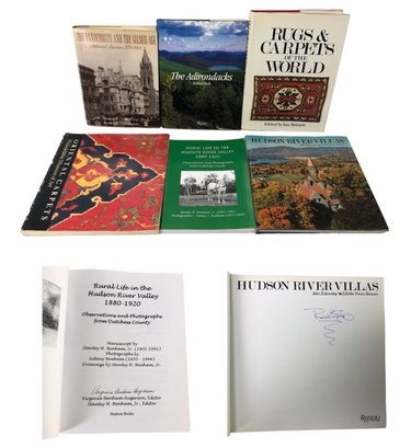 Collection Of Books (Includes Signed Copies): Hudson River Valley, Oriental Carpets & More - #S7-4