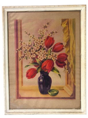 1941 Floral Still Life Framed Art Print - #A3