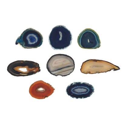 Collection Of Agate Geode Slices - #JC-L
