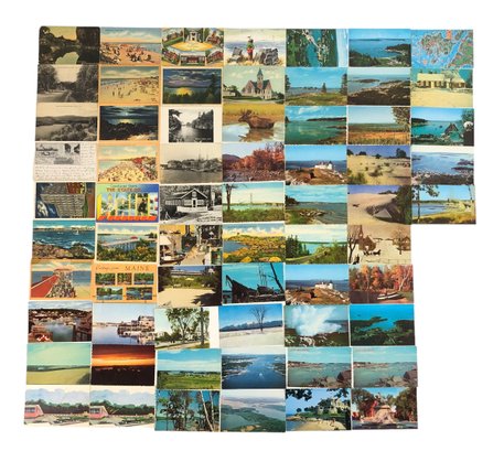 Collection Of Antique & Vintage Maine State Travel Postcards - #S23-4