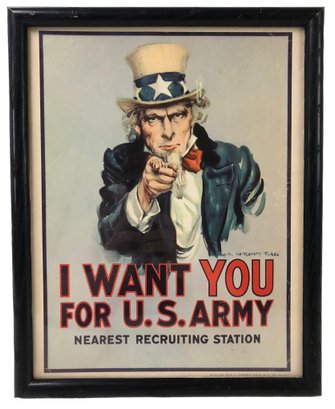 U.S. Army Recruiting Sign, Copyright 1976 U.S. Government Printing Office - #S18-1