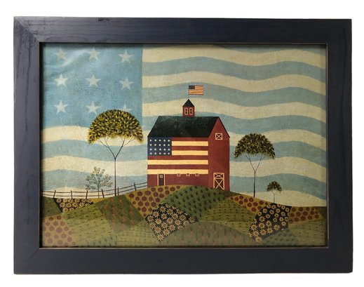 Warren Kimble The American Farm Framed Art Print - #B1
