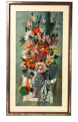 'A Gaiety Of Flowers' Framed Art Print By Rene Margotton - #B3