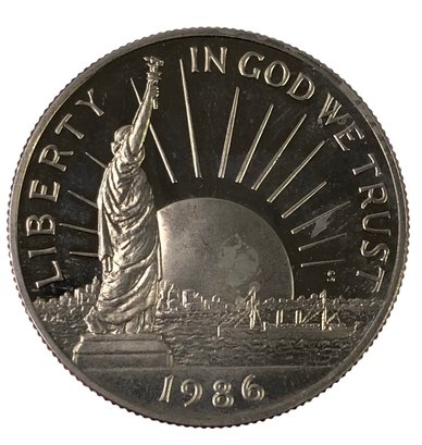 1986-S Statue Of Liberty Commemorative Half Dollar - #JC-B