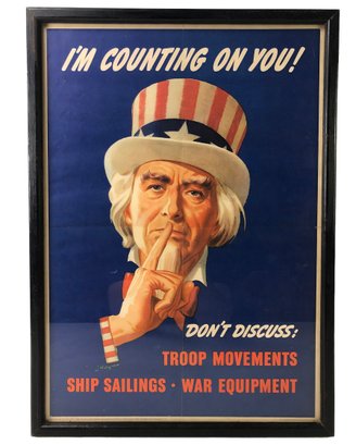 Office Of War Information Poster, U.S. Govertnment Printing Office, 1943 - #C1