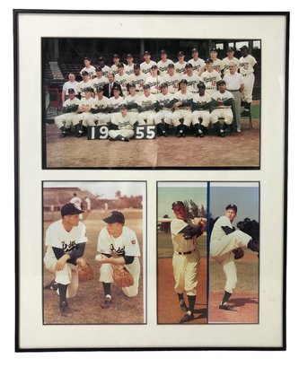 1955 Brooklyn Dodgers Framed Prints - #A11