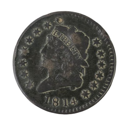 1814 Crosslet 4 Classic Head Large Cent Coin - #JC-B