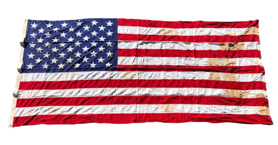 Vintage 50-Star American Flag By Valley Forge Flag Co. - #S23-3