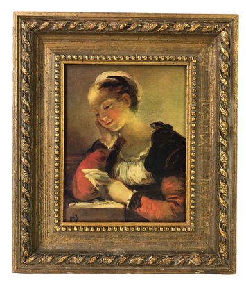 The Letter Framed Art Print By Jean-Honore Fragonard - #B1