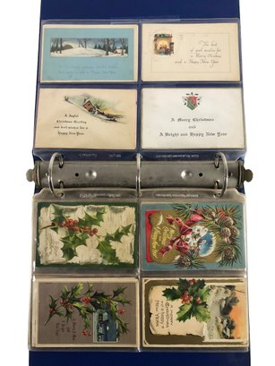 Collection Of Antique & Vintage Christmas Holiday Postcards - #S2-2