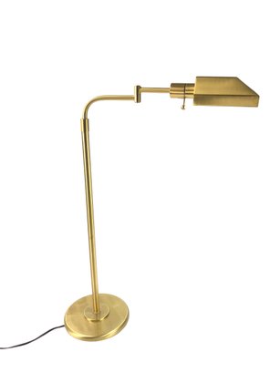 Adjustable Brass Floor Lamp, WORKS - #FF