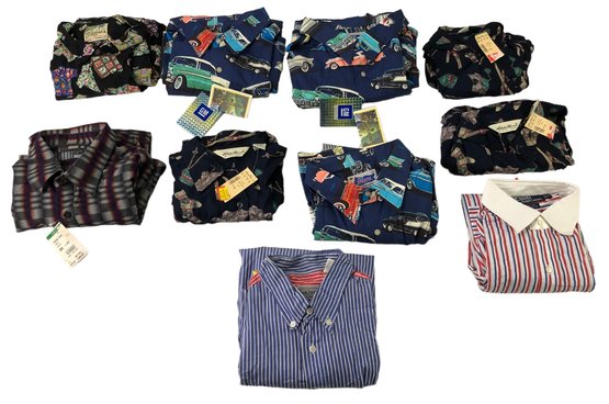 Collection Of Men's Shirts: Missoni, Paul Smith, Reyn Spooner, Ralph Lauren (NEW) - #S14-3