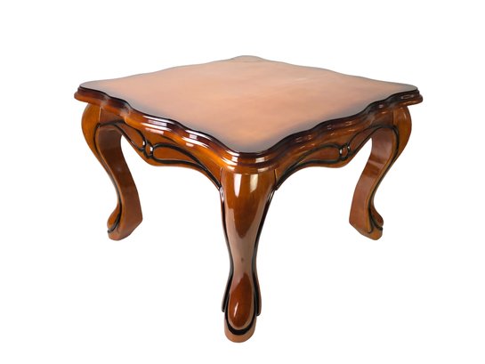 Queen Anne Style Wood End Table - #FF