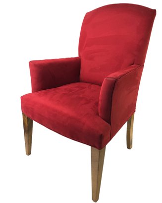 Upholstered Red Armchair - #FF
