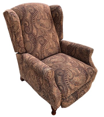 Brown Paisley Recliner Chair - #FF