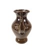 Glazed Pottery Vase With Elephant Trunk Handles - #S7-2