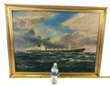 M.S. Tamerlane Norwegian Merchant Ship Framed Print On Canvas - #SW-F