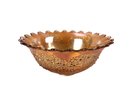 Vintage Carnival Glass Centerpiece Bowl With Orange Tree Pattern - #S8-2