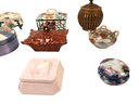 Collection Of Vintage Jewelry & Trinket Boxes: German, Japanese, Gliner Pottery & More - #S15-2