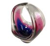 Signed Flygsfors Art Glass Basket - #S8-2