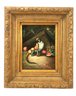 Signed K. Mills Oil On Canvas Painting, Monkey With Fruit - #RBW-W