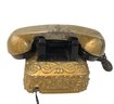 Bell System By Western Electric Black Rotary Telephone With Gilded Metal Cover - #S7-5