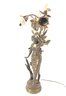 Mid-Century Modern (1940s-1950s) Bronze Figural Table Lamp, Reproduction - #S8-5