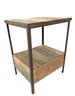 Country Farmhouse Style 2-Drawer Side Table - #BR